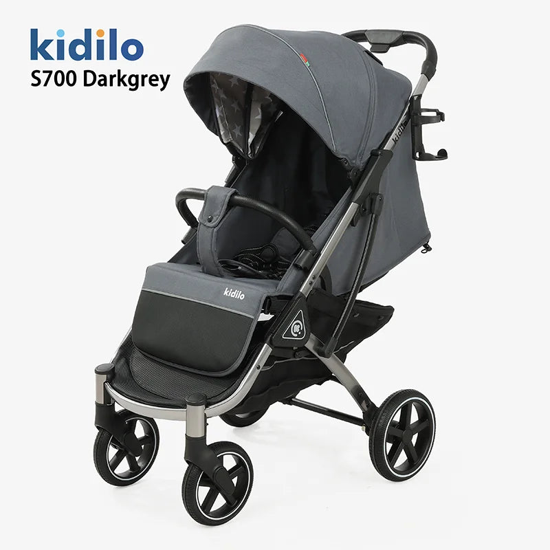0-3 Years Baby Stroller Lightweight Non-Toxic Foldable Travel Stroller with Adjustable Handle for Toddlers Family Trips S700