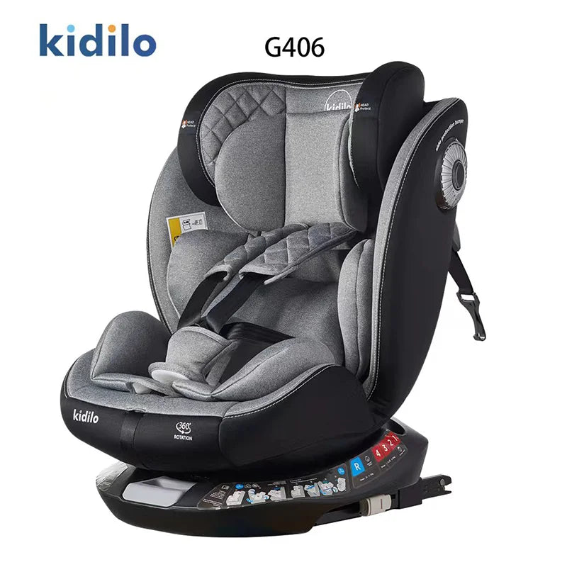 Newborn 0-3 Years 360 Degree Kidilo Baby Car Seat, Infant Car Seats with ISOFIX Certified for Daily Family Rides G406