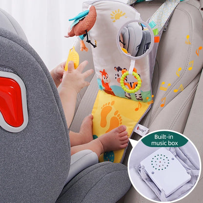 Animal Infant Adjustable Baby Activity Center Musical Car Seat Kick and Play Toys for Babies 0-6 Months
