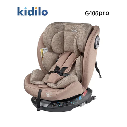 Newborn 0-3 Years 360 Degree Kidilo Baby Car Seat, Infant Car Seats with ISOFIX Certified for Daily Family Rides G406 Pro