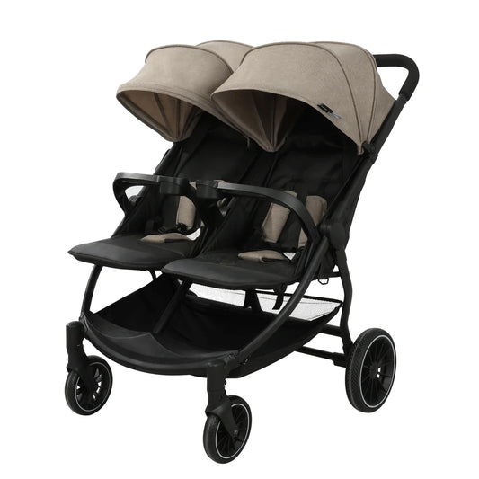 Kidilo 0-3 Years Double Twin Baby Stroller, Foldable Non-Toxic Travel Stroller for Toddlers Kids Daily Walks Family Trips LB100