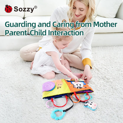 Soft Sensory Crinkle Books Montessori Toys Brain Development Newborn Essentials Tummy Time Toys 0 3 6 6-12 Months