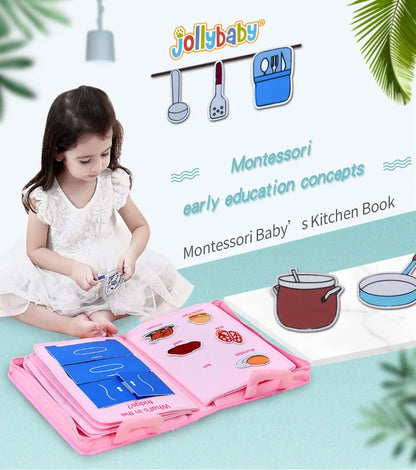 Jollybaby Soft Cloth Book for Baby Brain Development & Early Education