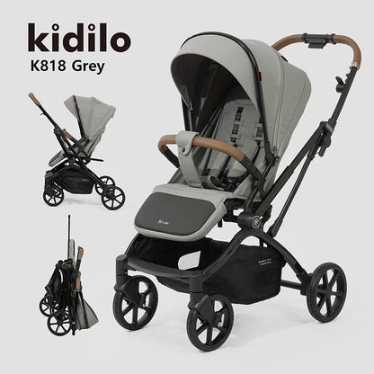 Kidilo 0-3 Years Non-Toxic Lightweight Portable Pushchair Baby Stroller Multiple Foldable for Travel Wholesale From China K818