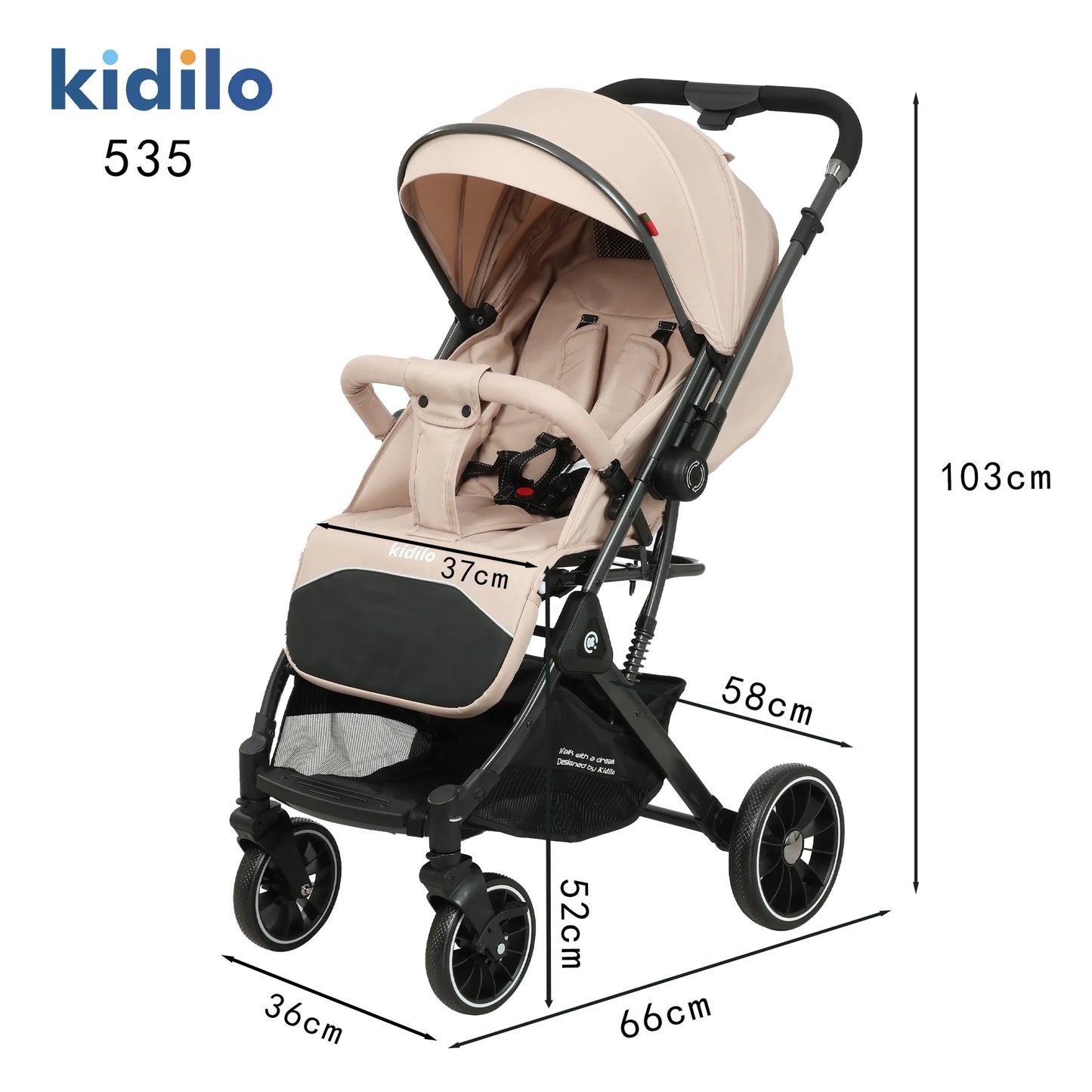 535 NewBorn Buggy Multiple Portable Pushchair Foldable Lightweight Travel Kidilo Baby Stroller for Babies Wagon Wholesale China