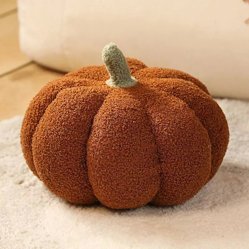 Halloween 3D Shaped Decorative Thanksgiving Pillow Soft Cute Throw Kids Toddlers Babies Stuffed Pumpkin Fluffy Plush Toy