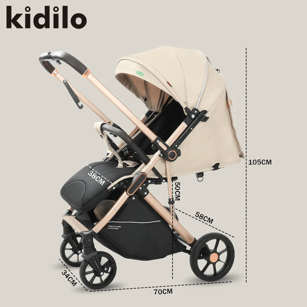 Kidilo Lightweight Portable Foldable Baby Stroller Multiple Pushchair Wagon Travel for Babies Wholesale From China Z8