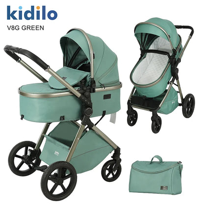 Kidilo Lightweight Baby Stroller Portable Pushchair with Multiple Foldable Wagon Travel-friendly Pram Wholesale From China V8G