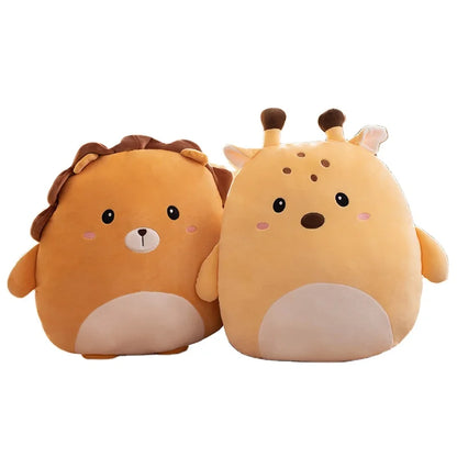 Custom Made Cartoon Squishy Plush Toy Cute Super Soft Stuffed Animal Panguin Crab Panda Dinosaur Frog Rabbit Plush Pillow