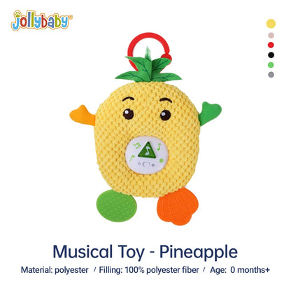 JOLLYBABY Customized LED Musical Stuffed Animals Light up Plush Toy Animated Soothe Birthday Gifts Gift Box Mouse Unisex Yellow
