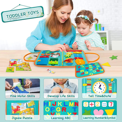 Learning Montessori Busy Book Quiet Book Felt Board Manufacturer Study Basic Skills Training Baby for Kids Toddler Unisex CN;GUA