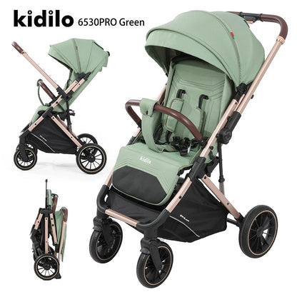 Kidilo 0-3 Years Non-Toxic Lightweight Portable Pushchair Baby Stroller Multiple Foldable for Travel Wholesale China 6530Pro