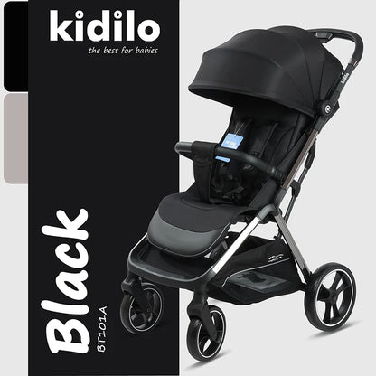 0-3 Years Baby Stroller Lightweight Non-Toxic Foldable Travel Stroller with Adjustable Handle for Toddlers Family Trips BT100