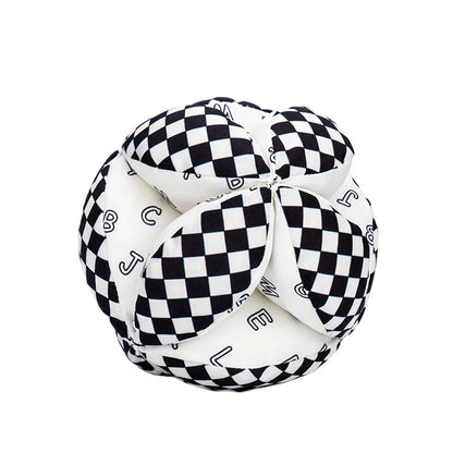Jollybaby Black White Red Vision Training Ball Cloth Hand Activity Cube Baby Rattle Ball