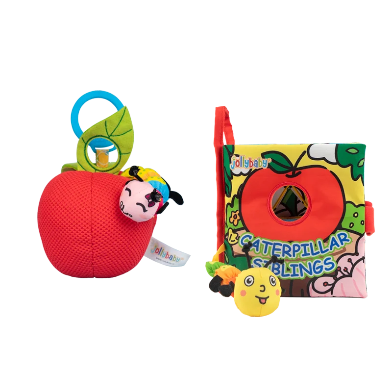 Jollybaby Baby Car Seat Stroller Avocado Hanging Toys Cloth Books Custom Gift Toys Set for Baby 0-18 Months