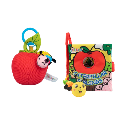 Jollybaby Baby Car Seat Stroller Avocado Hanging Toys Cloth Books Custom Gift Toys Set for Baby 0-18 Months