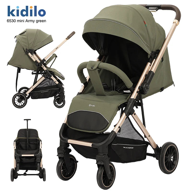 Kidilo Portable Pushchair Lightweight Prams Multiple Foldable Wagon Travel Baby Stroller for Babies Wholesale 6530 Mini