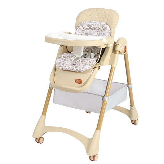 0-36 Months 3 in 1 Foldable Kidilo Baby High Chair, Non-Toxic Feeding Chair for Home & Small-Space Toddler & Baby Dining KD3-3