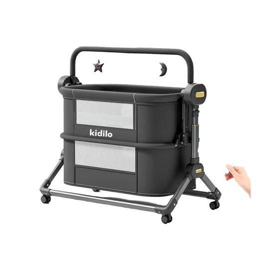 Kidilo Newborn Modern Travel Play Baby Portable Convertible Bedside Crib Bed 3 in 1 Luxury Set Mosquito Net for Babies BJJ-688D