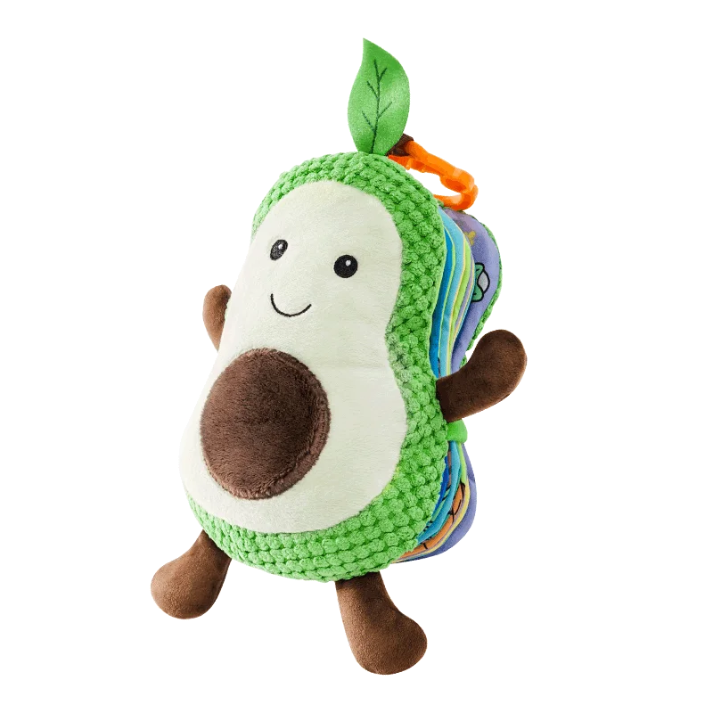 Jollybaby Colorful Vegetables and Fruits Storybook Baby Soft Cloth Book Nibbleable Cloth Book