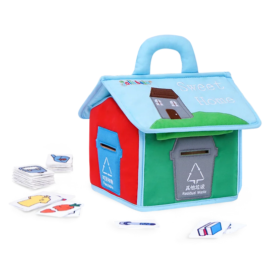 Baby Educational Stuff Plush Soft Felt Toys Preschool Garbage Sorting Learning Training the Ability to Life Skill
