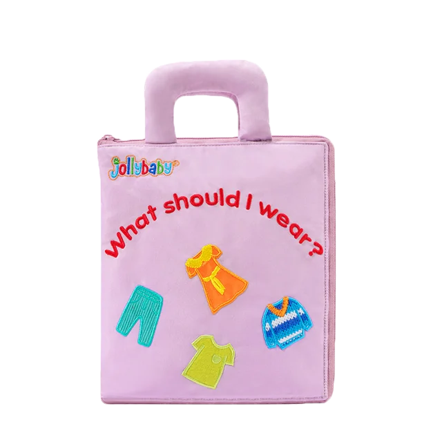 Jollybaby Montessori Busy Board Book for Toddlers Educational Quiet Activity Birthday or Christmas Gift for Boys and Girls