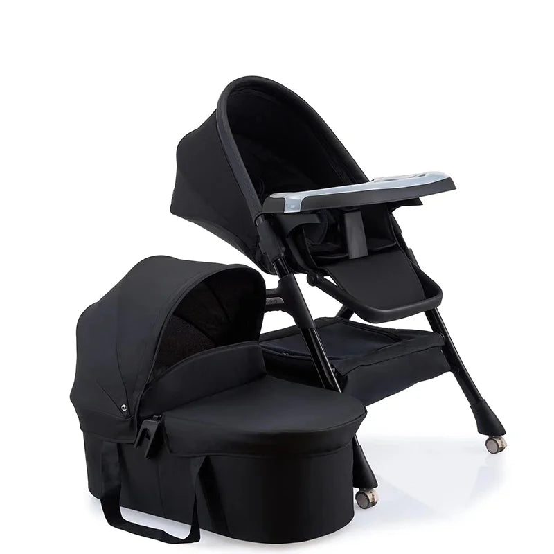 Foldable 3 in 1 Kidilo Baby High Chair 6 Months-3 Years Non-Toxic Feeding Chair for Baby Dining at Home & Small Space MY0010