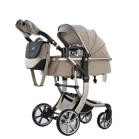 0-3 Years 3 in 1kidilo Baby Stroller with Car Seat, Non-Toxic Durable Foldable Travel Stroller for Toddlers Daily Walks G600