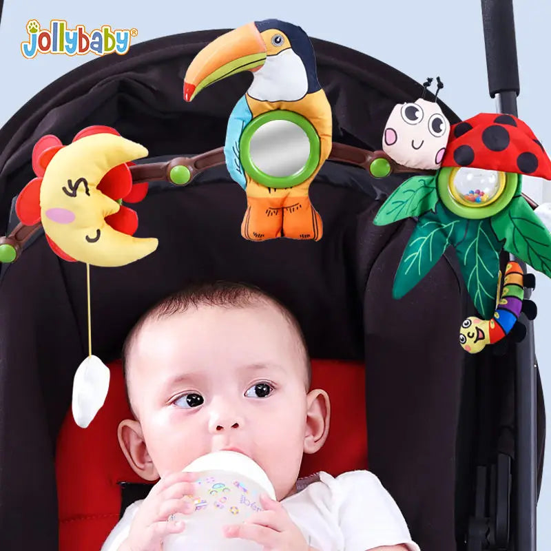 Infant Plush Animal Mobile Bed Bell Baby Newborn Educational Car Seat Crib Pram Arch Hanging Rattle Toy for Kid Toddler