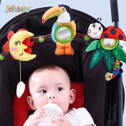 Infant Plush Animal Mobile Bed Bell Baby Newborn Educational Car Seat Crib Pram Arch Hanging Rattle Toy for Kid Toddler
