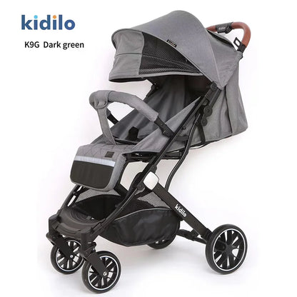 Kidilo 0-3 Years Non-Toxic Lightweight Portable Pushchair Baby Stroller Multiple Foldable for Travel Wholesale From China K9G