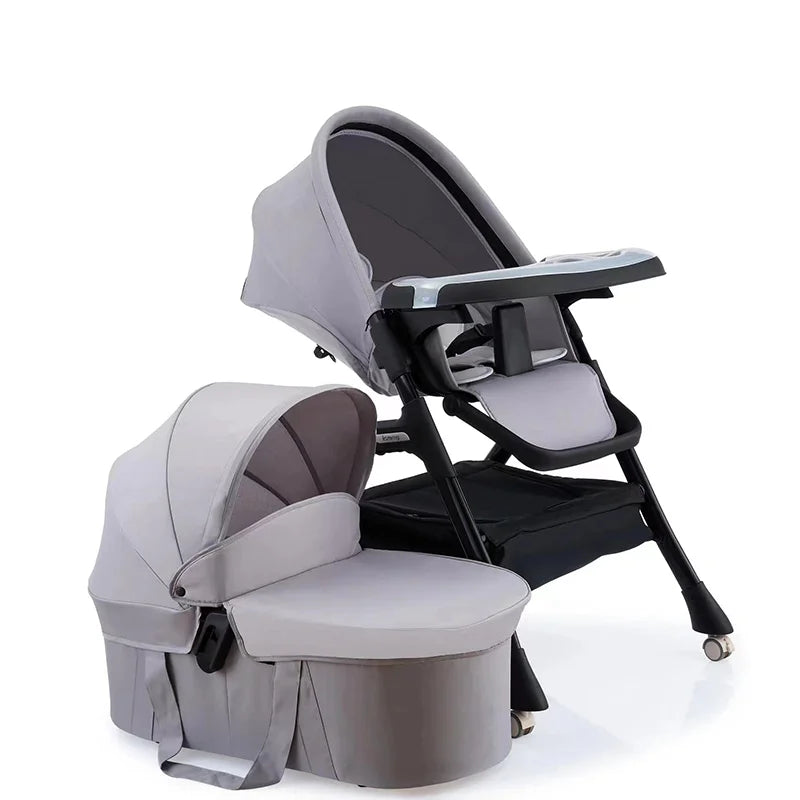 Foldable 3 in 1 Kidilo Baby High Chair 6 Months-3 Years Non-Toxic Feeding Chair for Baby Dining at Home & Small Space MY0010