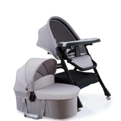 Foldable 3 in 1 Kidilo Baby High Chair 6 Months-3 Years Non-Toxic Feeding Chair for Baby Dining at Home & Small Space MY0010