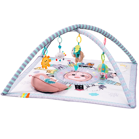 Jollybaby Eco-friendly Unisex Baby Activity Gym Mat Cotton Carpet Thicker Non-Slip Floor Mat Washable for Newborns Picnics