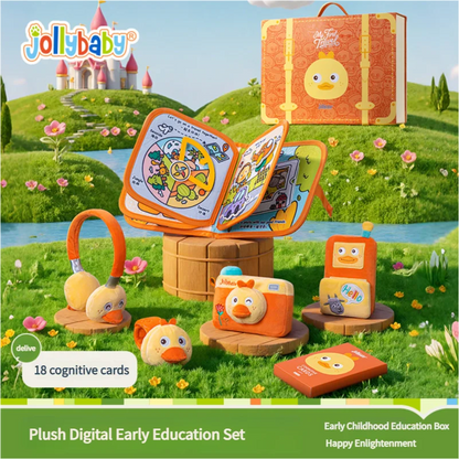 Jollybaby Interactive Sensory Toy for 0-3 Years Babies Soft Plush Early Learning Washable Non-Tearing for Pretend Play Preschool