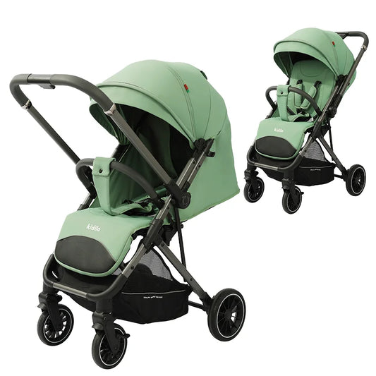 0-3 Years Baby Stroller Lightweight Non-Toxic Foldable Travel Stroller with Adjustable Handle for Toddlers Family Trips 6521