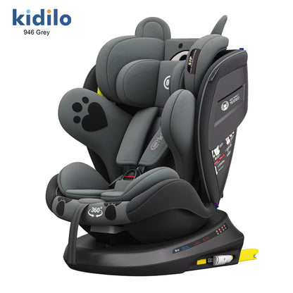 Newborn 0-3 Years 360 Degree Kidilo Baby Car Seat, Infant Car Seats with ISOFIX Certified Reversible for Daily Family Rides 946