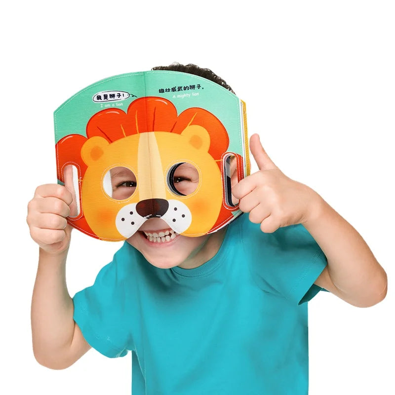 Jollybaby Hot Selling Halloween Children Cosplay Mask Party Decoration Cartoon Animal Kids Felt Mask