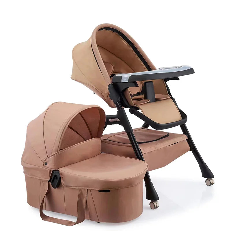 Foldable 3 in 1 Kidilo Baby High Chair 6 Months-3 Years Non-Toxic Feeding Chair for Baby Dining at Home & Small Space MY0010