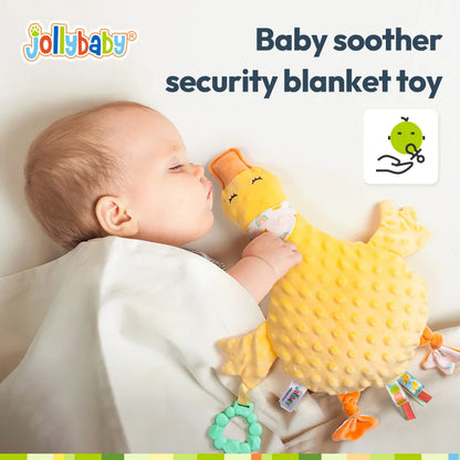 Jollybaby Baby Toy Soother Plush Crib Machine with for Newborns 0+ Months Super Soft Teething Ring Toys for Babies & Toddlers