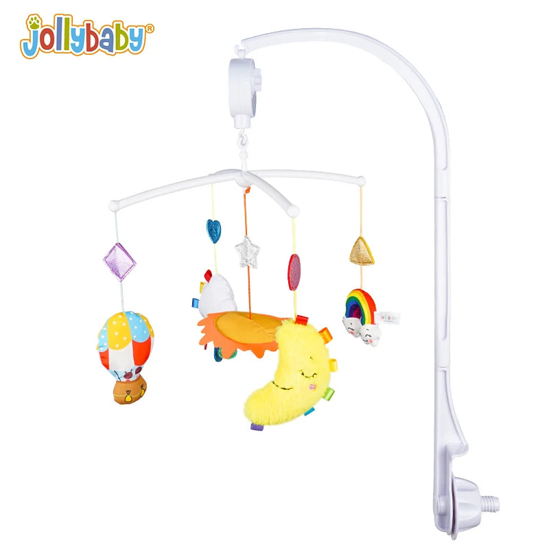 Jollybaby Unique Soft Baby Infant Crib Cot Musical Bed Bell Plastic Rotating Hanging Toy Plush Music Mobile