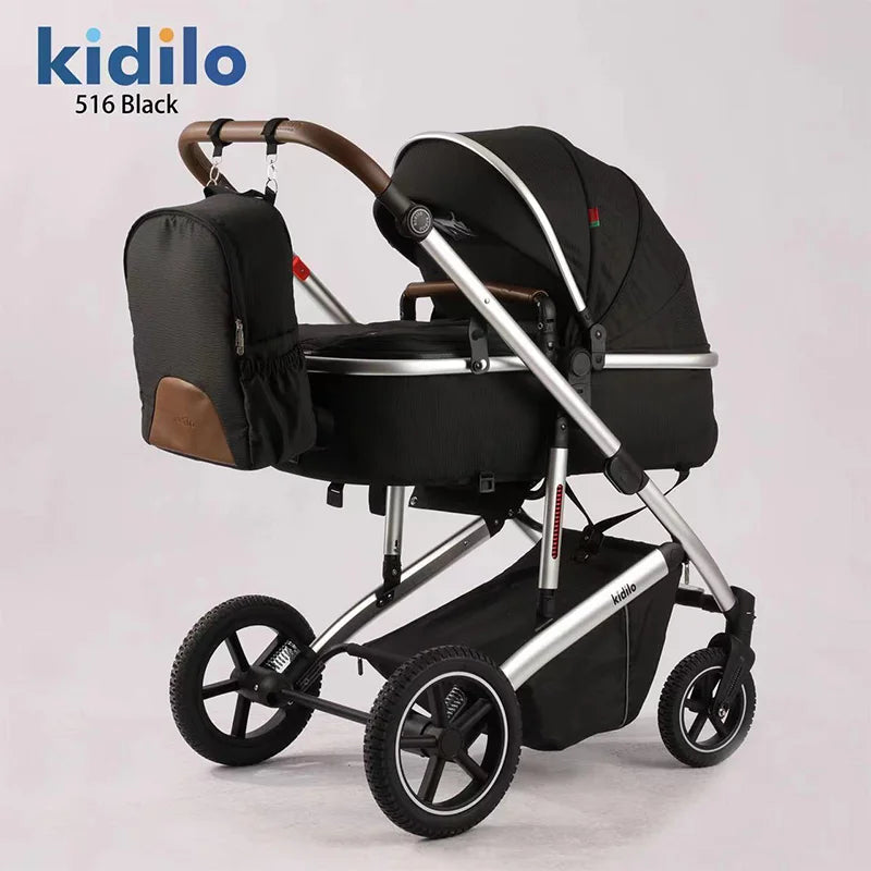 0-3 Years 3 in 1kidilo Baby Stroller with Car Seat Non-Toxic Durable Foldable Travel Stroller for Toddlers Daily Walks 516