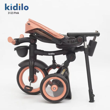 Kidilo Baby Strollers 6 Months-3 Years 3-in-1 Ride-On Push Tricycle Stroller with Push Handle for Toddler Outdoor Wholesale 3123