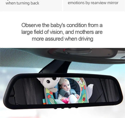 Jollybaby 2025 Fox Sensory Activity Toy Set Soft Baby Carseat/Crib Hanging Toy Floor Tummy Time Mirror Travel Activity Toys