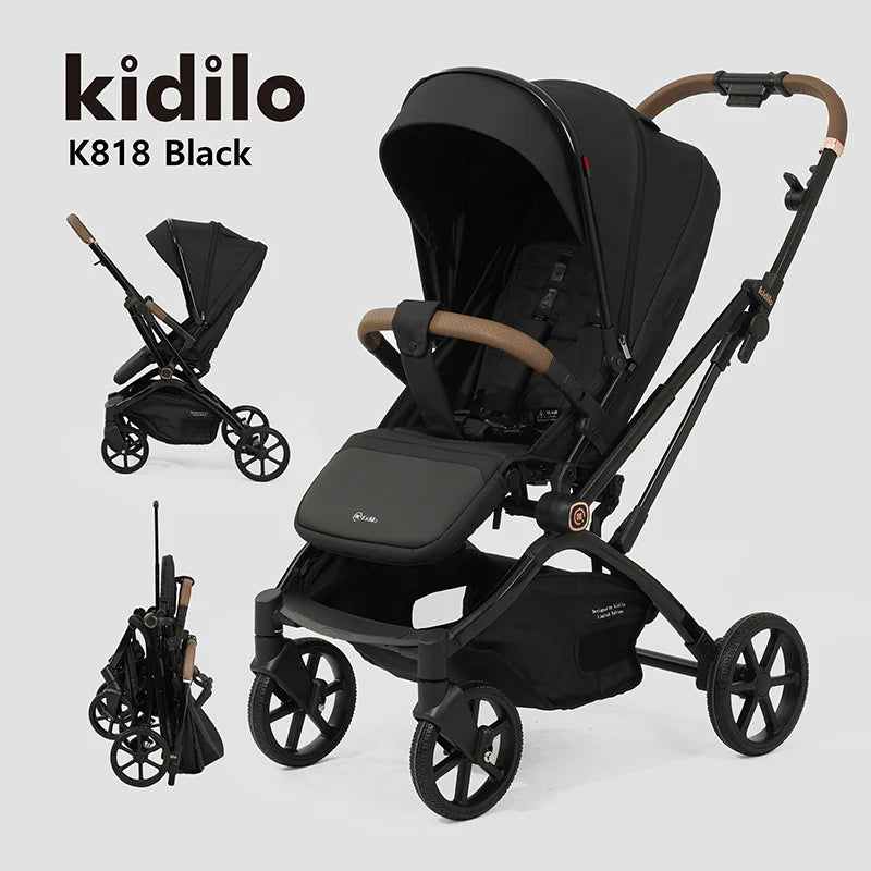 Kidilo 0-3 Years Non-Toxic Lightweight Portable Pushchair Baby Stroller Multiple Foldable for Travel Wholesale From China K818