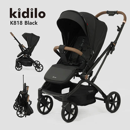 Kidilo 0-3 Years Non-Toxic Lightweight Portable Pushchair Baby Stroller Multiple Foldable for Travel Wholesale From China K818
