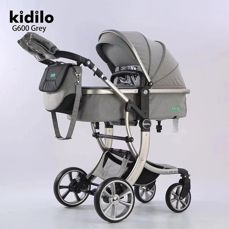 0-3 Years 3 in 1kidilo Baby Stroller with Car Seat, Non-Toxic Durable Foldable Travel Stroller for Toddlers Daily Walks G600