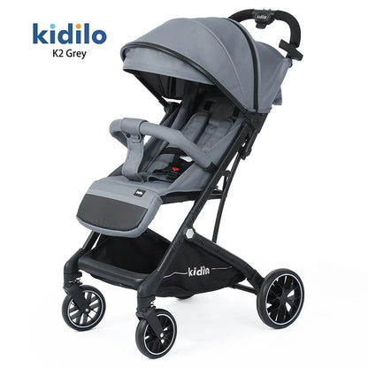 0-3 Years Lightweight Non-Toxic Baby Stroller Foldable Travel Stroller with Adjustable Handle for Toddlers Everyday Walks K2