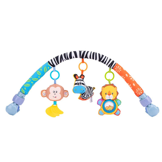 Wholesale Adjustable Zebra Baby Mobile Grasping Hanging Musical Pram Toys for Crib Stroller Activity Arch Car Seat Stroller Toys