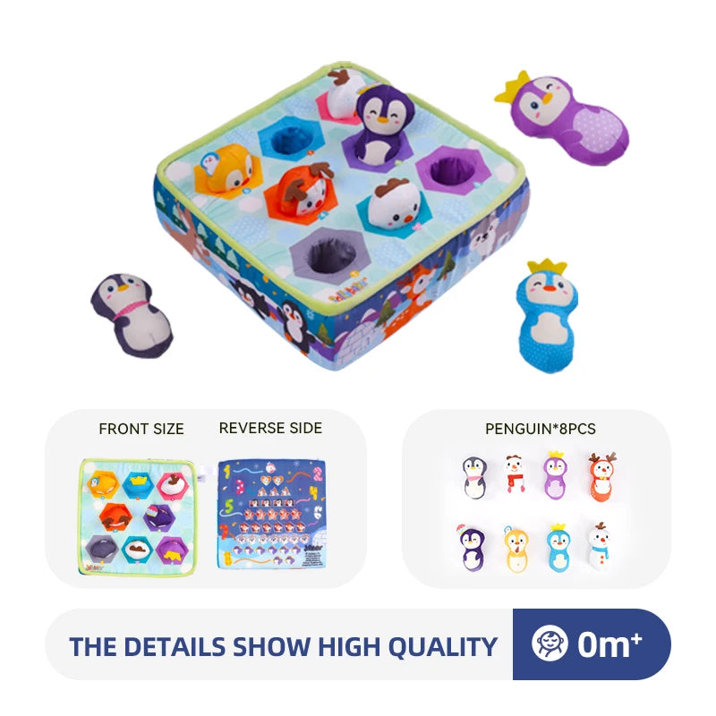 Custom Manufacturer Penguin Animal Mushroom Educational Preschool Toys Pretend Playing Toys Set for Baby Kids